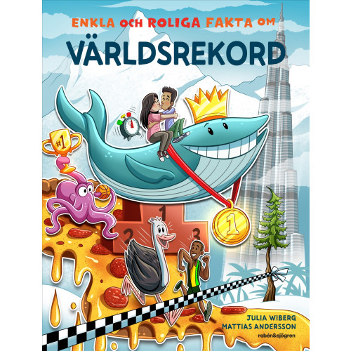 Julia Wiberg Enkla och roliga fakta om världsrekord (inbunden)