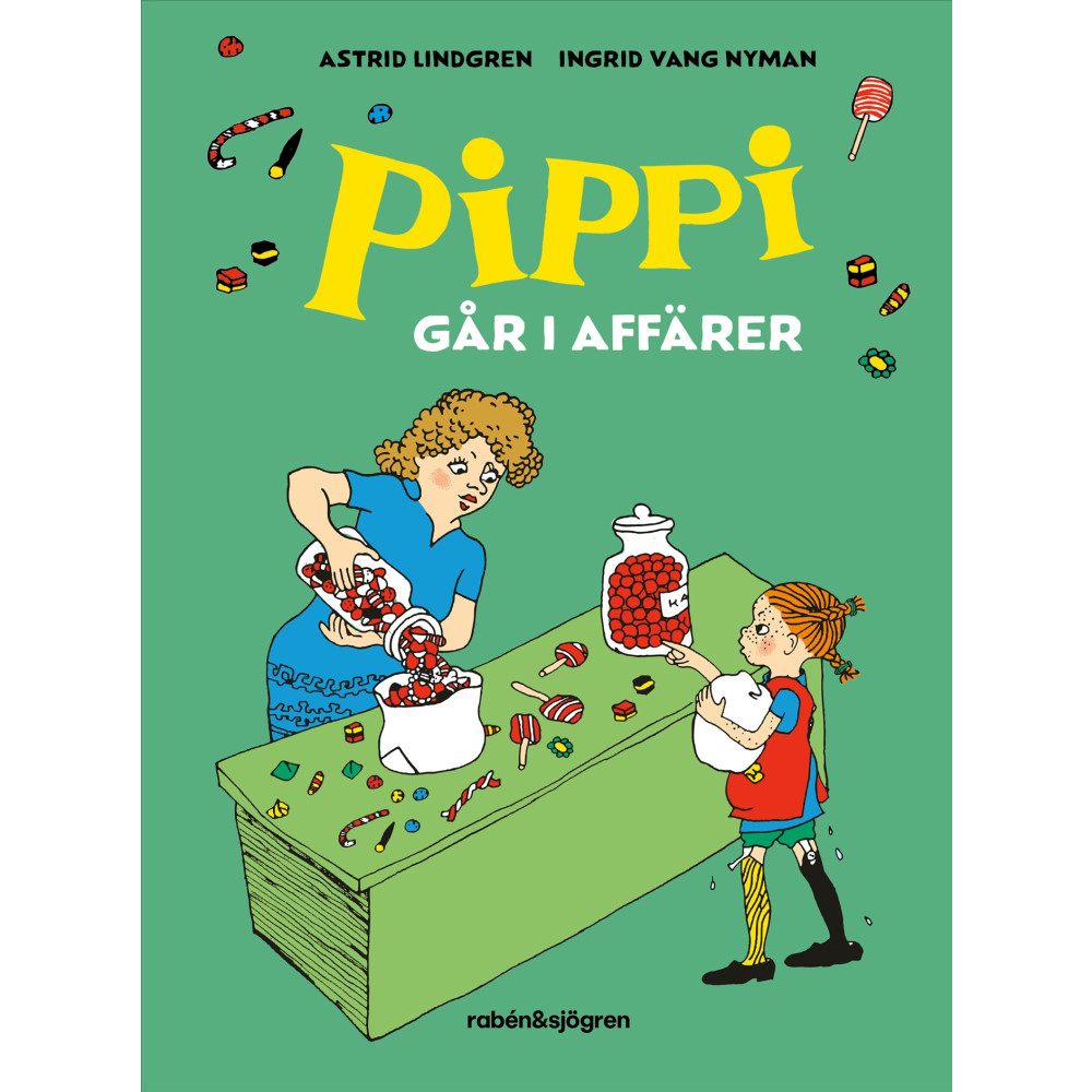 Produktbild för Pippi går i affärer (inbunden)