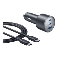 Produktbild för Anker Nano strömadapter för bil - 2 x USB-C, USB - 167.5 Watt - med USB-C-kabel (1m)