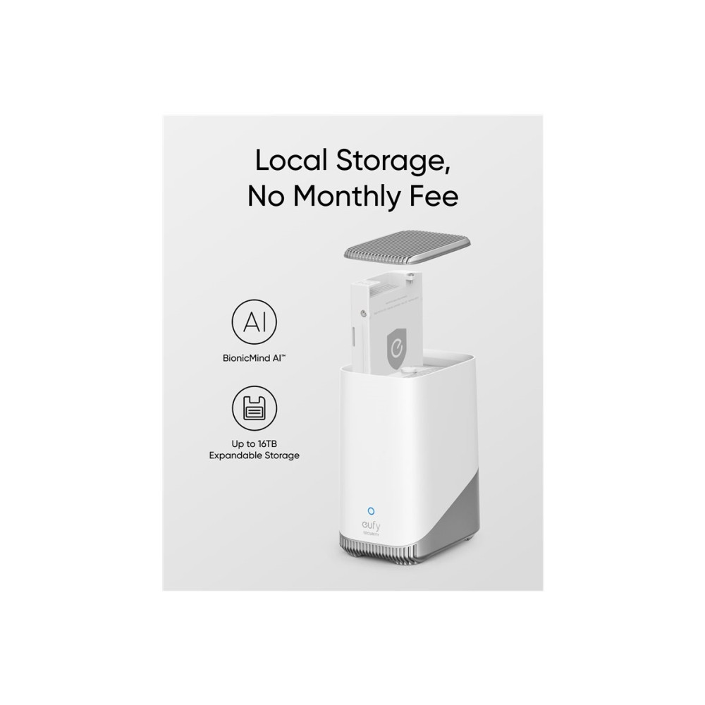 Produktbild för Eufy eufyCam S3 Pro - nätverksövervakningskamera - kula - med HomeBase S380