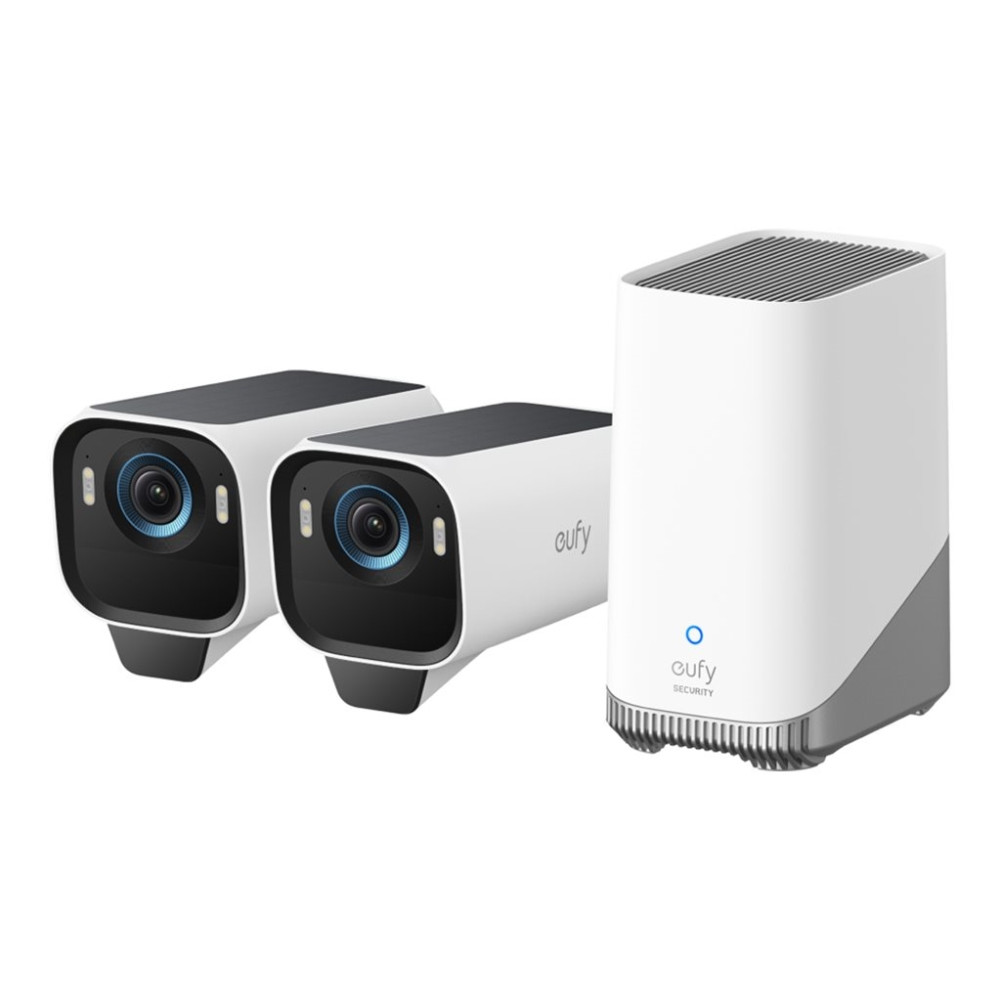 Produktbild för Eufy eufyCam S3 Pro - nätverksövervakningskamera - kula - med HomeBase S380