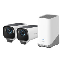 Produktbild för Eufy eufyCam S3 Pro - nätverksövervakningskamera - kula - med HomeBase S380