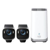 Produktbild för Eufy eufyCam S3 Pro - nätverksövervakningskamera - kula - med HomeBase S380