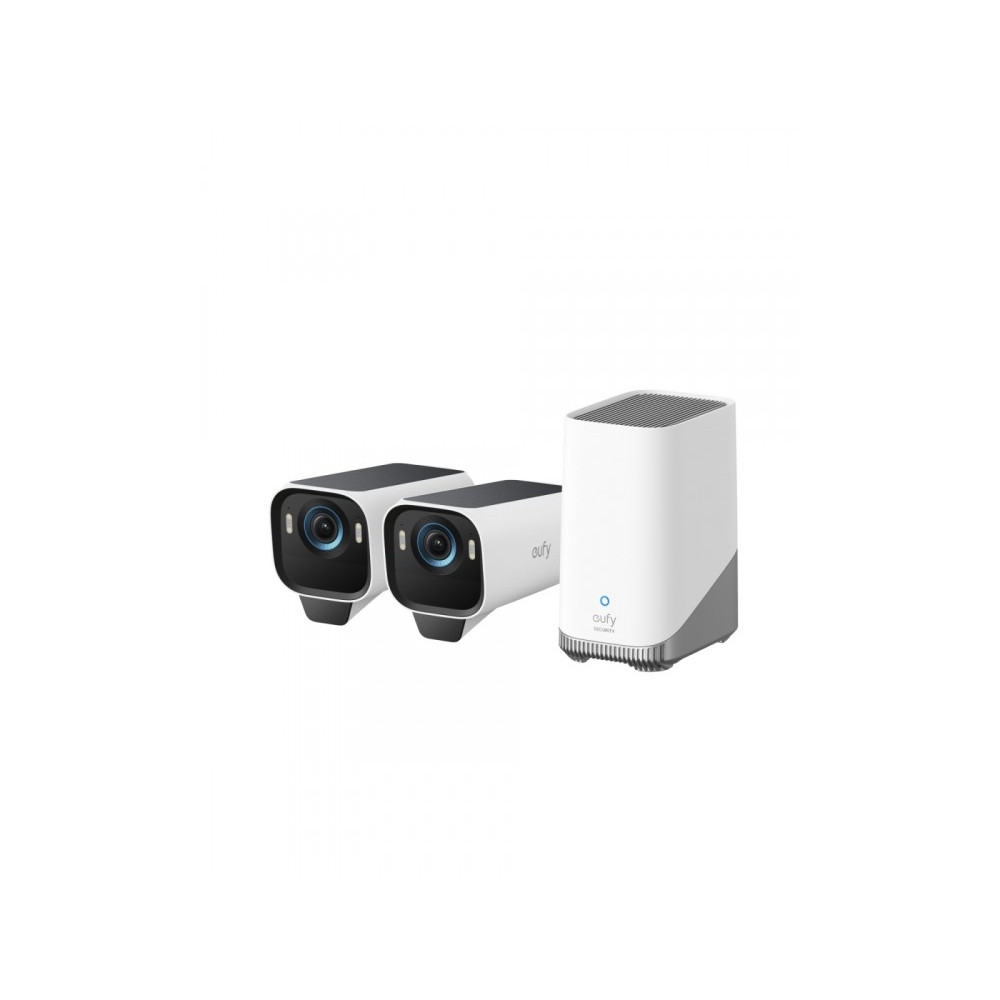 Produktbild för Eufy eufyCam S3 Pro - nätverksövervakningskamera - kula - med HomeBase S380
