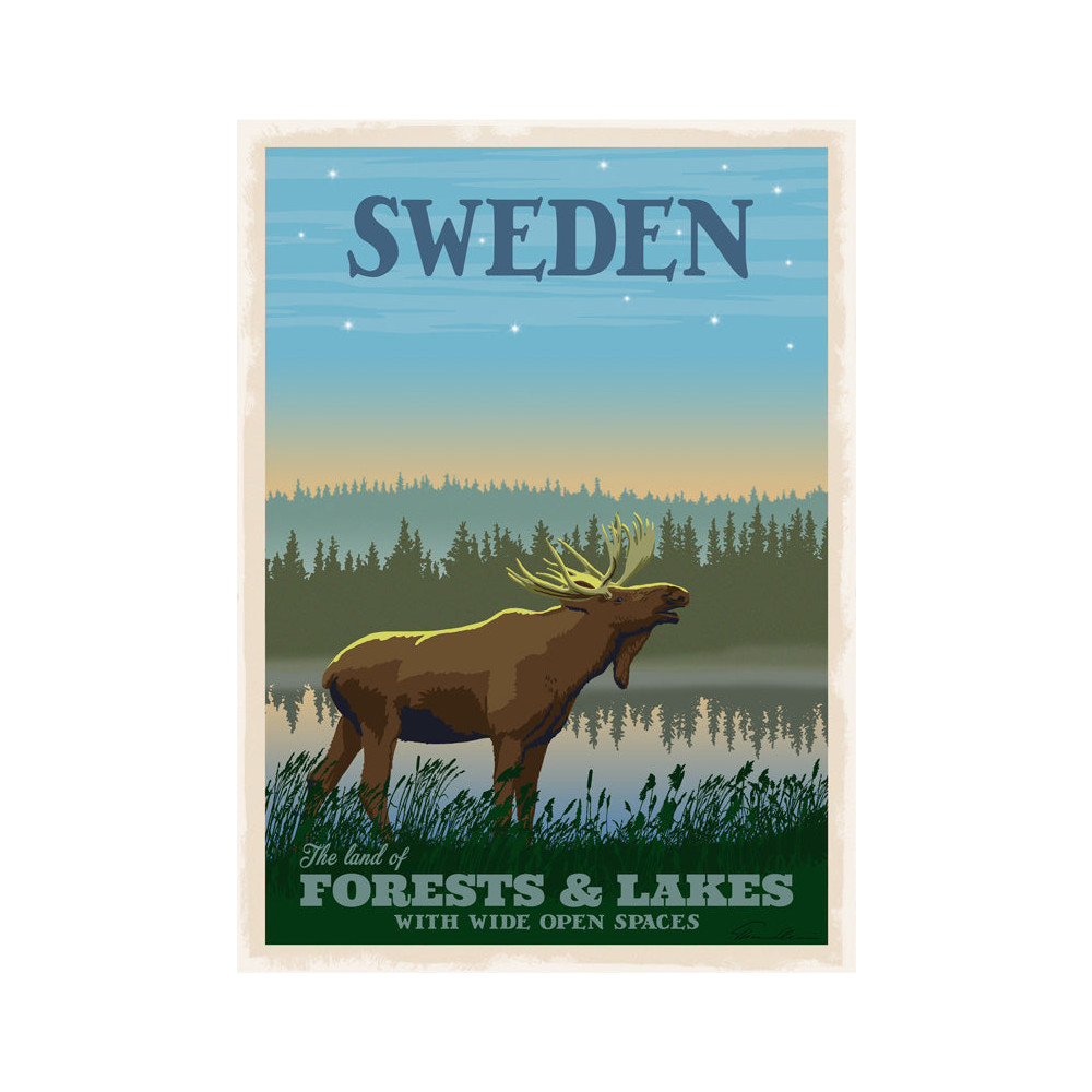 Produktbild för Magnet: Älg, 25-pack