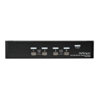 Produktbild för StarTech.com 4-ports DisplayPort KVM-switch med 4K 60 Hz upplösning - omkopplare för tangentbord/video/mus/ljud - 4 portar