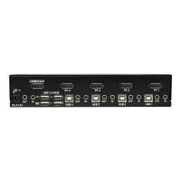 Produktbild för StarTech.com 4-ports DisplayPort KVM-switch med 4K 60 Hz upplösning - omkopplare för tangentbord/video/mus/ljud - 4 portar