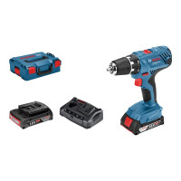 Produktbild för Bosch GSR 18V-21 Professional - borr/drivare - sladdlös - 2 hastigheter - 2 batterier