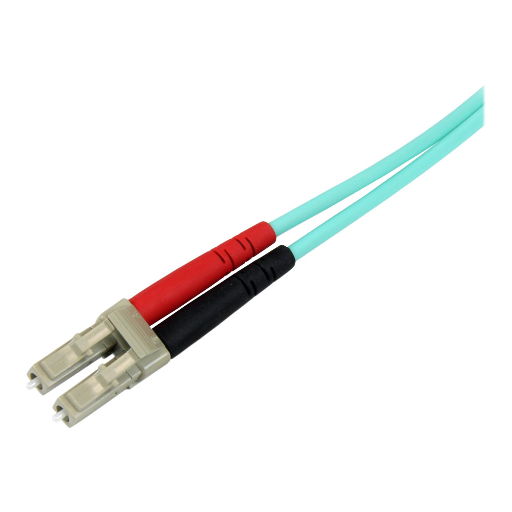 Produktbild för StarTech.com Aqua OM4 Duplex Multimode Fiber - 16 ft / 5m - 100 Gb - 50/125 - OM4 Fiber - LC to LC Fiber Patch Cable (450FBLCLC5) - nätverkskabel - 5 m - 5 m - havsblå