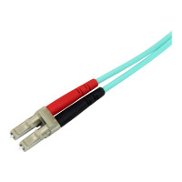 Produktbild för StarTech.com Aqua OM4 Duplex Multimode Fiber - 16 ft / 5m - 100 Gb - 50/125 - OM4 Fiber - LC to LC Fiber Patch Cable (450FBLCLC5) - nätverkskabel - 5 m - 5 m - havsblå
