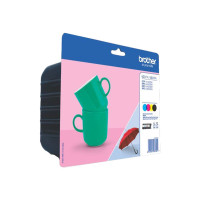 Produktbild för Brother LC227XLVALBP - 4-pack - Lång livslängd - svart, gul, cyan, magenta - original - bläckpatron