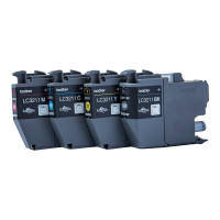 Produktbild för Brother LC3211 Value Pack - 4-pack - svart, gul, cyan, magenta - original - bläckpatron