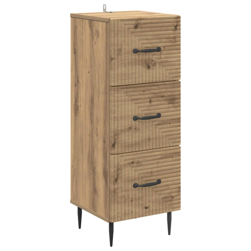 Produktbild för Lådans skåp Artisan-ek 33 x 34,5 x 89,5 cm Konstruerat trä