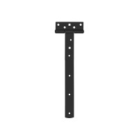 Produktbild för HOME It® T-gångjärn matt svart 300 x 30 zinkbehandlat kolstå...