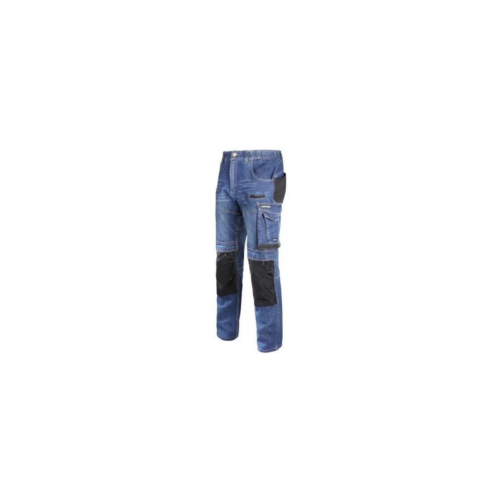 Produktbild för Lahti Pro blå stretch-jeans med förstärkning, "2XL", CE, Lah...