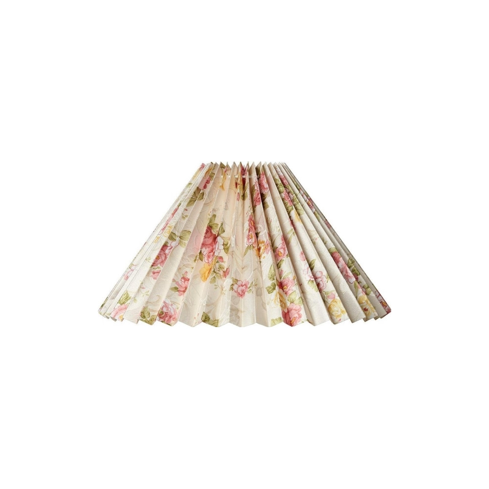 Produktbild för Plisserat skärmdrag Rosenborg Hacienda, sida 23 cm, blomster