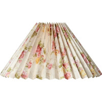 Produktbild för Plisserat skärmdrag Rosenborg Hacienda, sida 23 cm, blomster