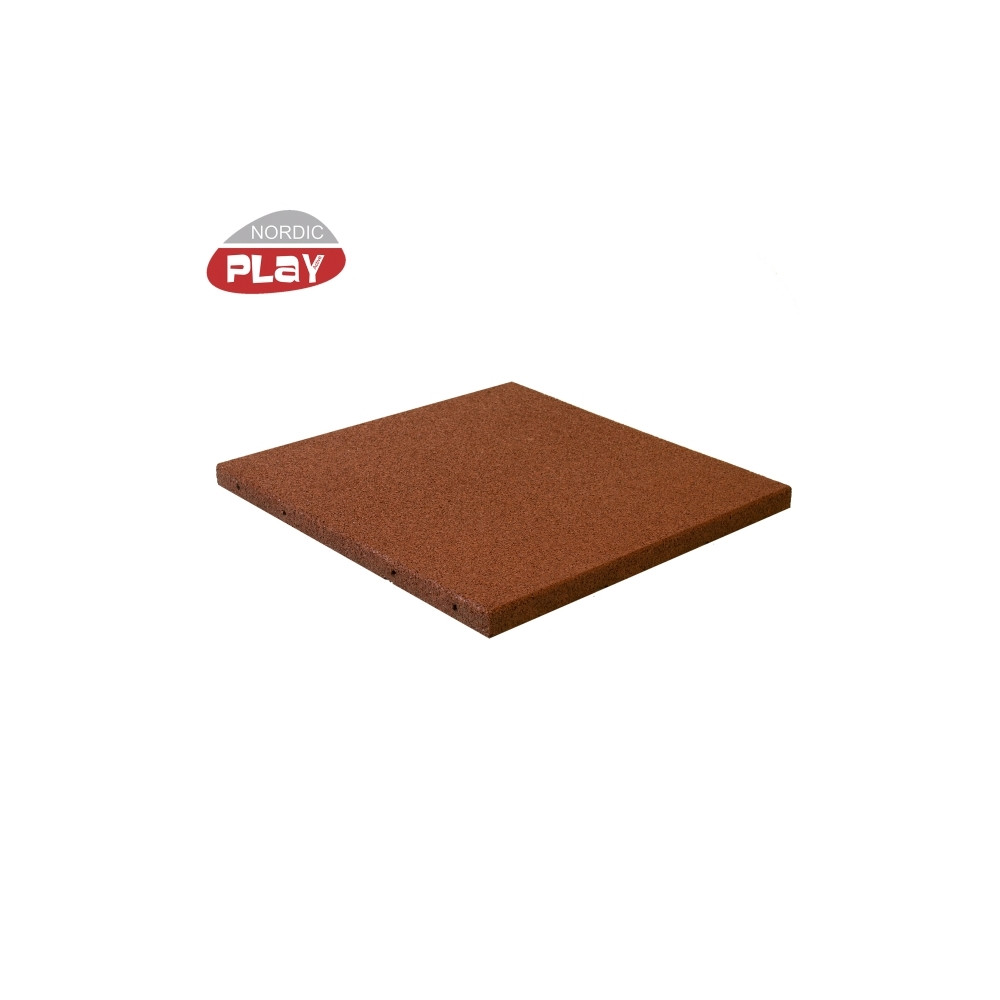 Produktbild för Falk gummiplatta 50x50x3 cm röd NORDIC PLAY Active (810-167)