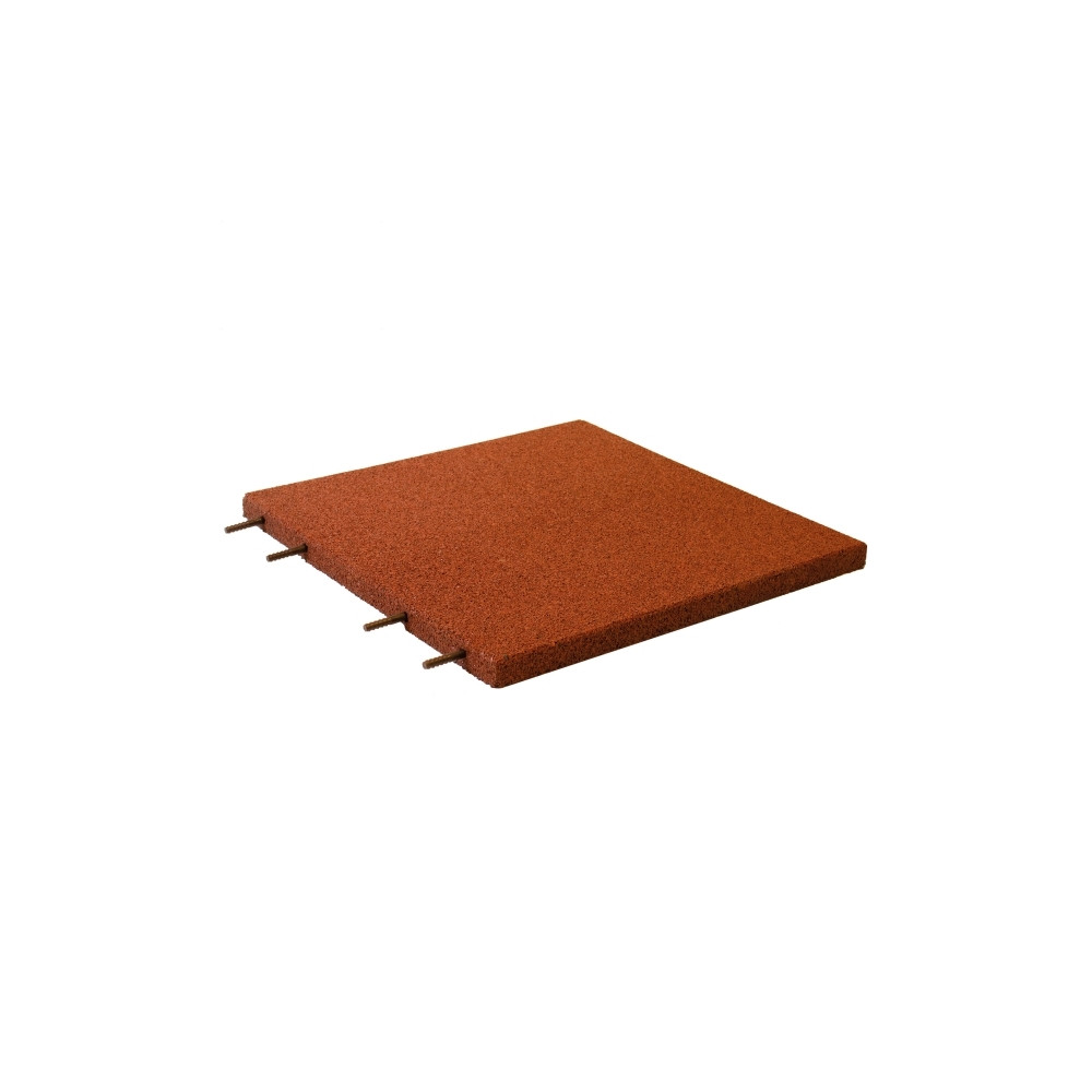 Produktbild för Falk gummiplatta 50x50x3 cm röd NORDIC PLAY Active (810-167)