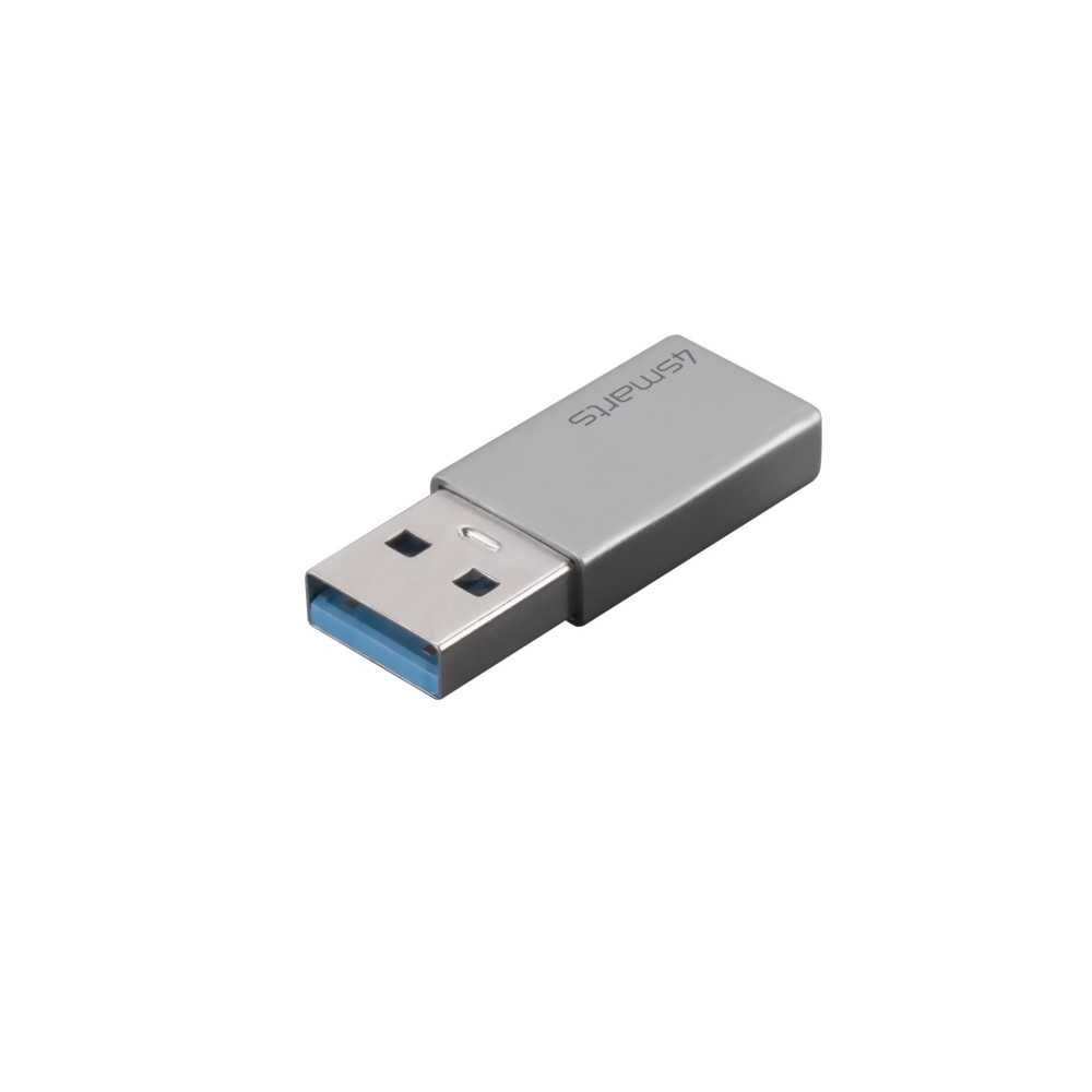 Produktbild för 4smarts 540275, USB Typ-A, USB Typ-C, Hanstik, Grå, Passiv,...
