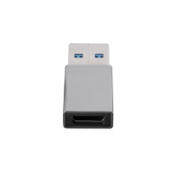 Produktbild för 4smarts 540275, USB Typ-A, USB Typ-C, Hanstik, Grå, Passiv,...