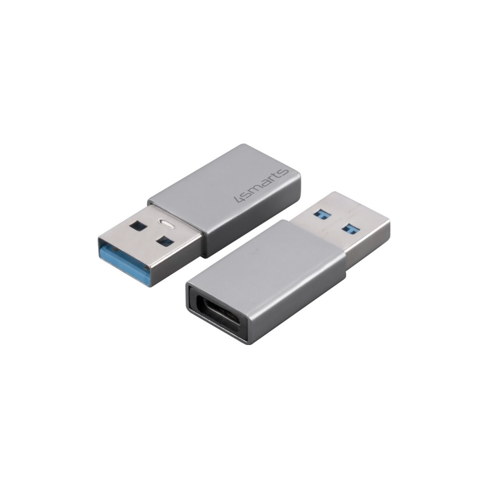 Produktbild för 4smarts 540275, USB Typ-A, USB Typ-C, Hanstik, Grå, Passiv,...