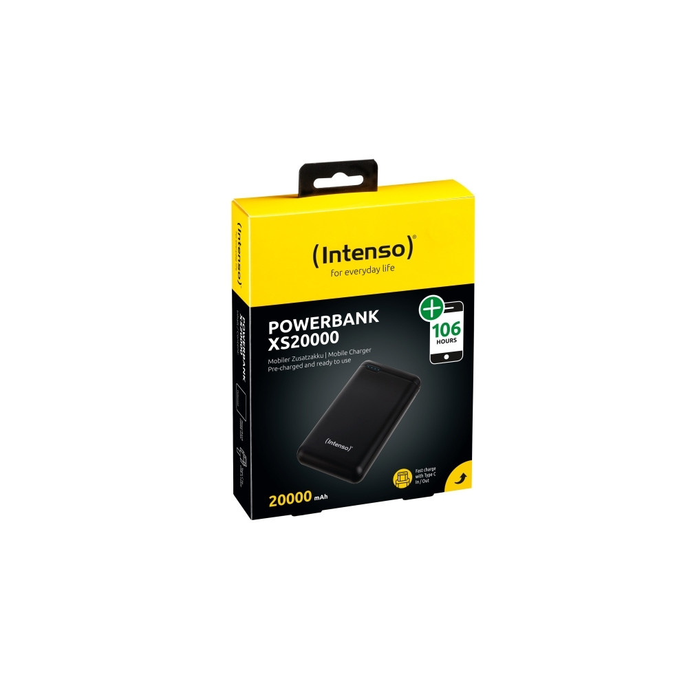 Produktbild för Intenso XS20000 power bank - Li-pol - USB, USB-C