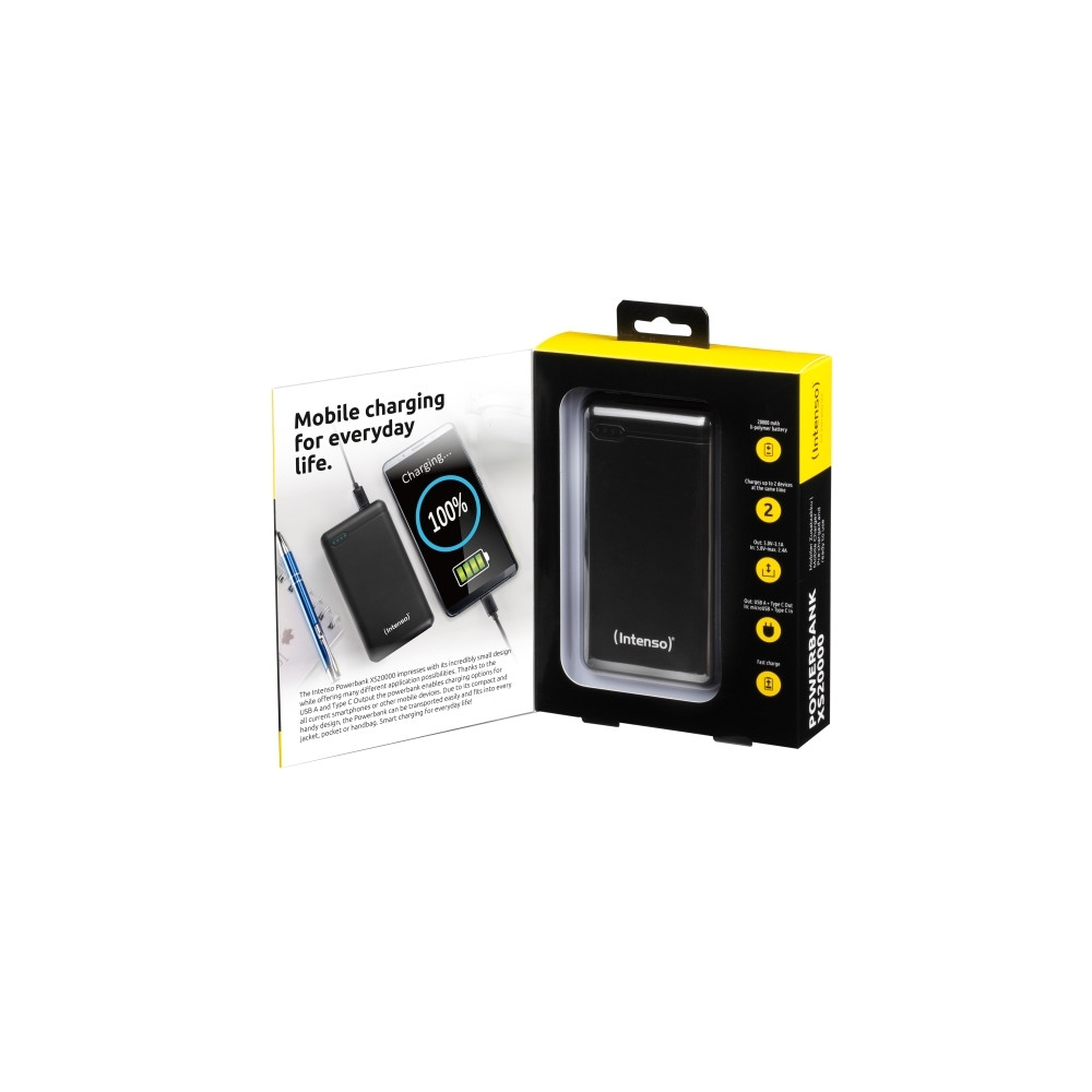 Produktbild för Intenso XS20000 power bank - Li-pol - USB, USB-C