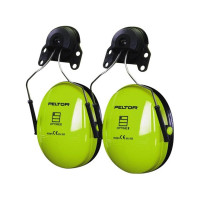Produktbild för 3M Hörselskydd Optime III HI-VIZ för montering på hjälmar me...