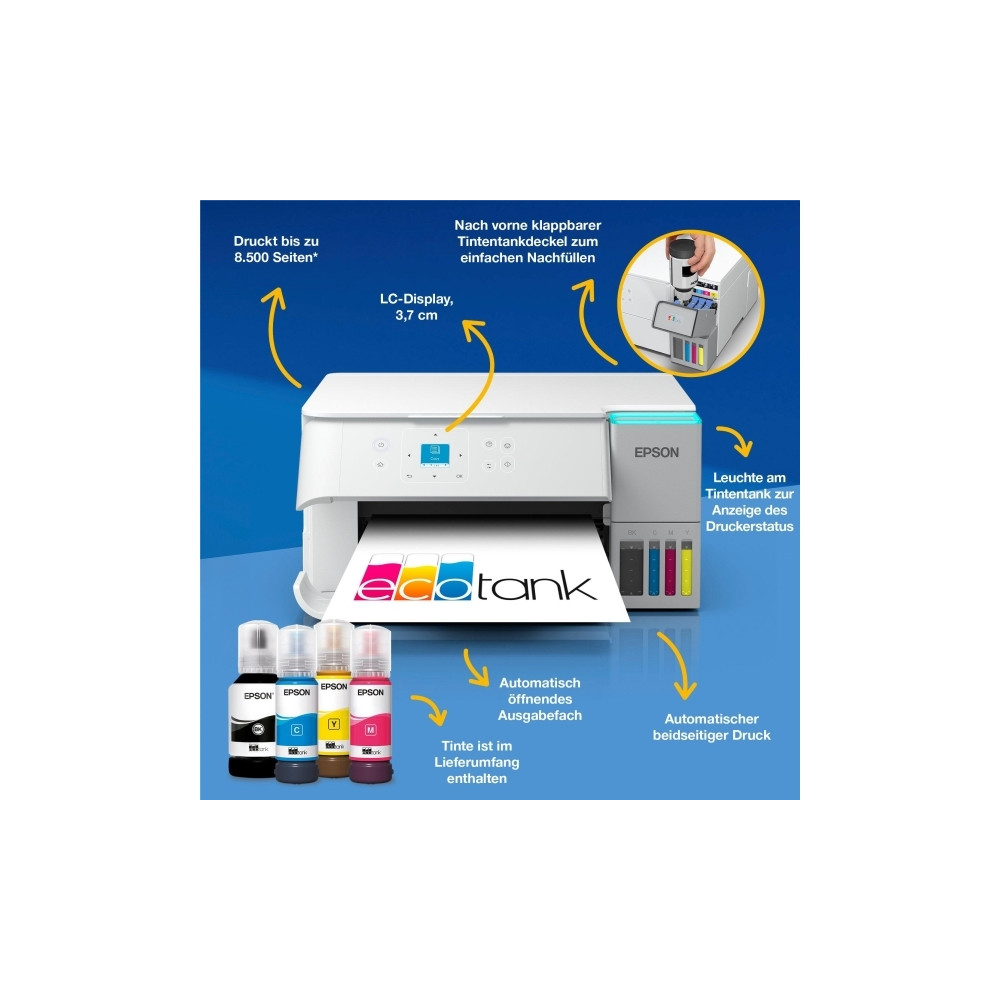 Produktbild för Epson EcoTank ET-2956 - multifunktionsskrivare - färg