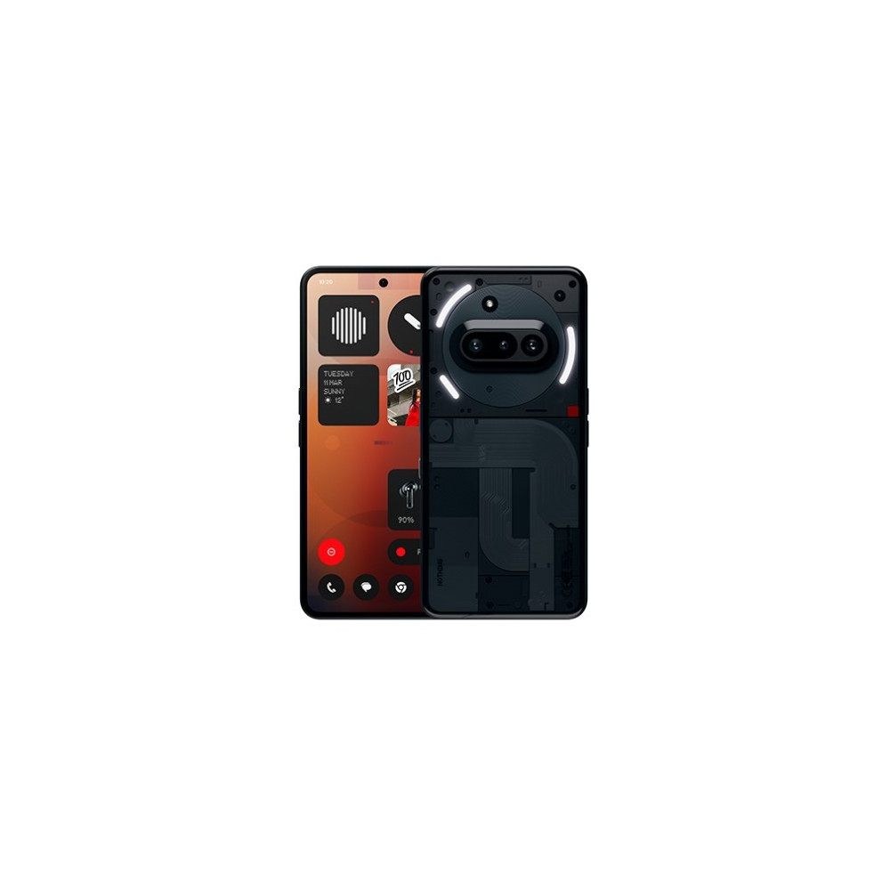 Produktbild för Nothing Phone (3a) - svart - 5G pekskärmsmobil - 256 GB - GSM