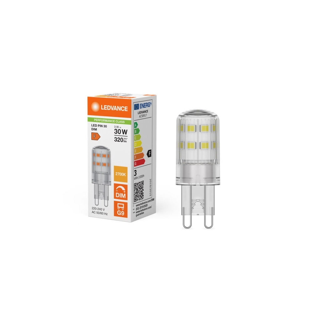 Produktbild för Osram 4099854248788, 3 W, 30 W, G9, 320 LM, 25000 h, Varmvit...