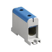 Produktbild för ENSTO genomgångsklämma 35-150mm² Cu/Al skruvterminal blå enk...