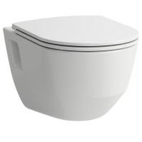 Produktbild för Laufen Pro väggmonterad toalettstol Rimless 820964 inkl. Sli...