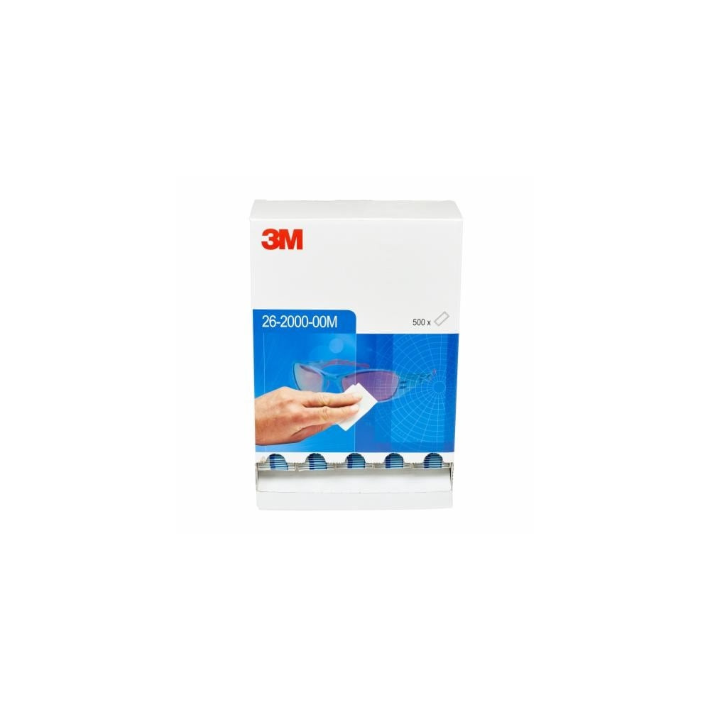 Produktbild för Rengöringsservetter 3M™ 26-2000-00 imskydd antistatisk vit f...