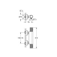 Produktbild för Grohe DIY Feel termostat
