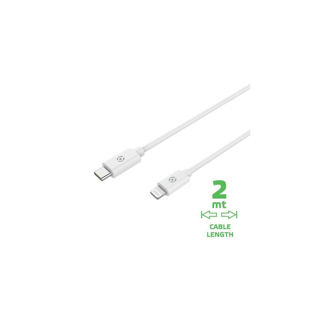 Produktbild för Celly Lightning-kabel - Lightning / USB - 2 m