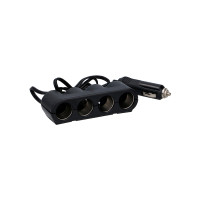 Produktbild för Allride cigarettändaradapter/fordelare, max 5A, 12V-24V/4 ut...