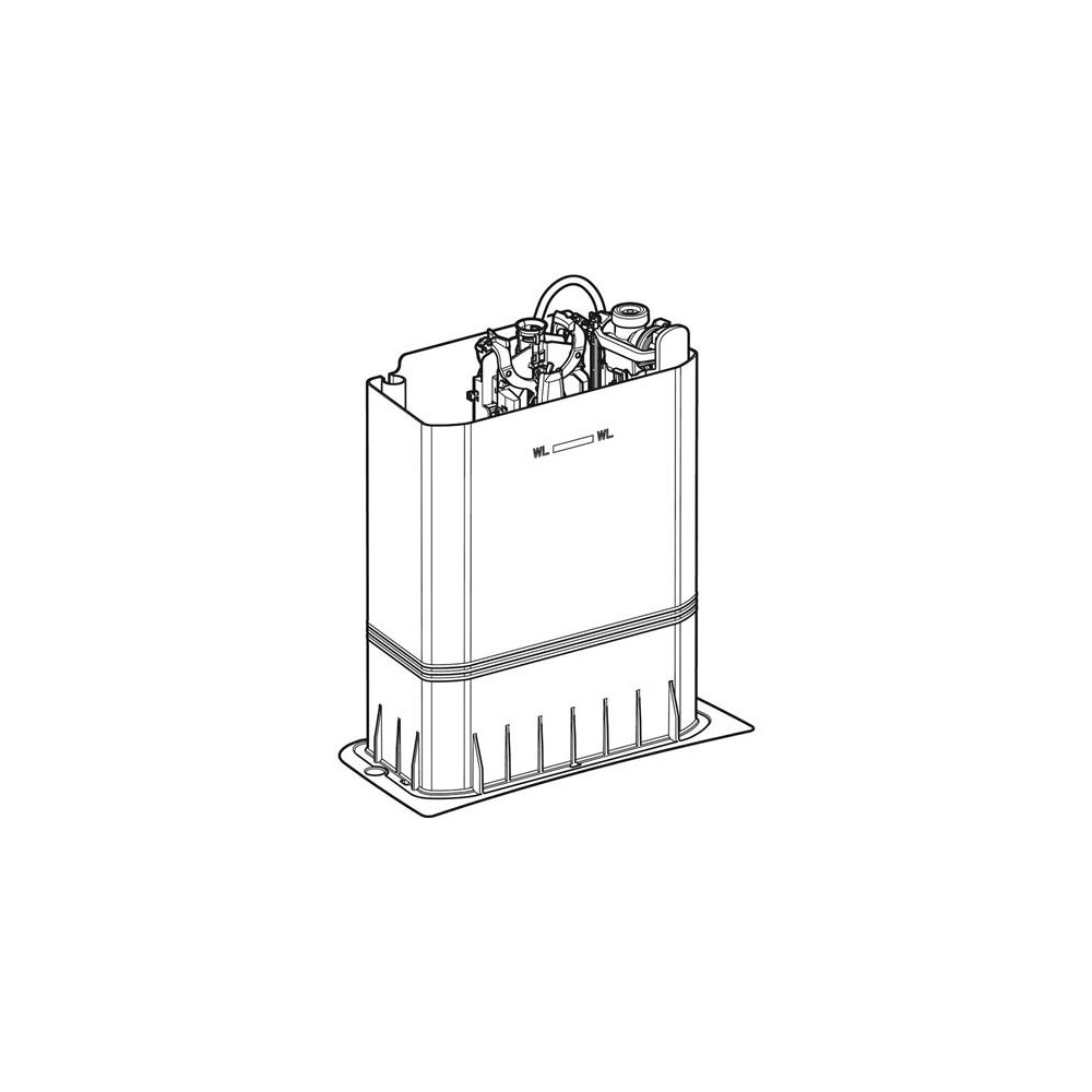 Produktbild för IFØ Ifö Spira plast insats till cistern komplett med inredni...