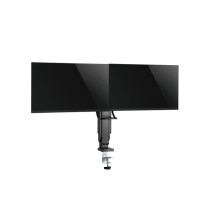 Produktbild för LogiLink monteringssats - platsbesparande - för 2 LCD-skärmar / böjd LCD-skärm - svart
