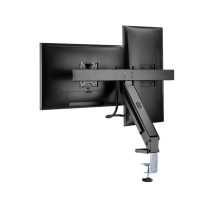 Produktbild för LogiLink monteringssats - platsbesparande - för 2 LCD-skärmar / böjd LCD-skärm - svart
