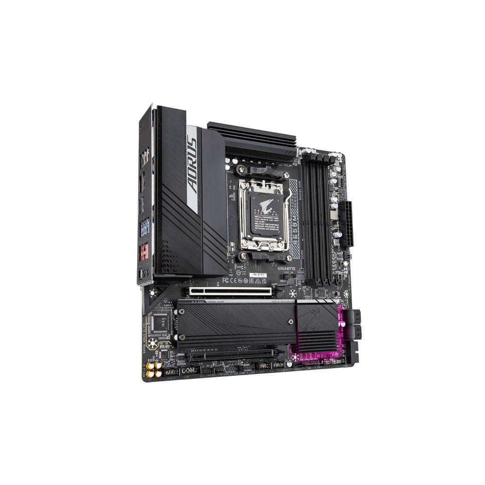 Produktbild för AORUS B650M ELITE - 1.0 - moderkort - micro ATX - Socket AM5 - AMD B650