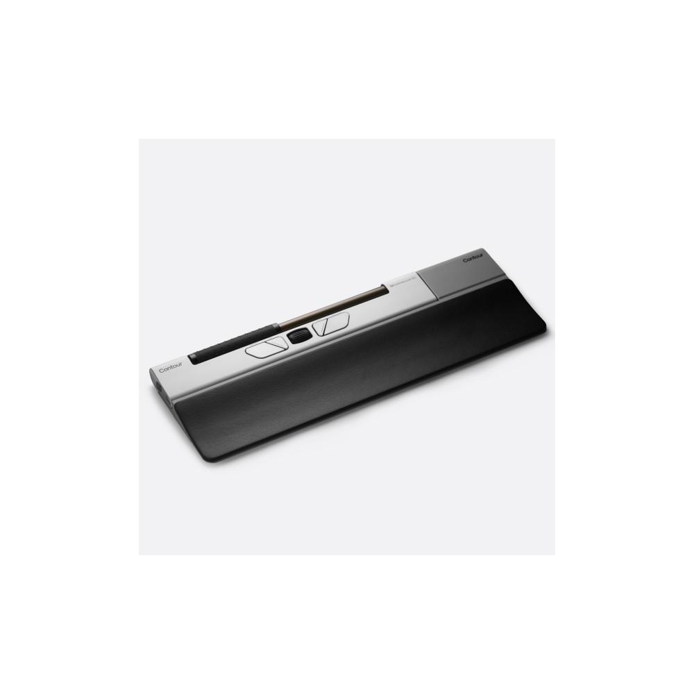 Produktbild för Contour RollerMouse Go - centrerad mus - antibakteriell yta, hög motståndskraft mot desinfektionsmedel - med RollerMouse Go Dock