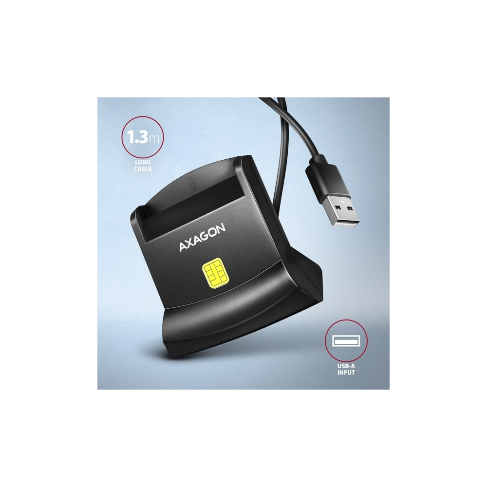 Produktbild för AXAGON CRE-SM4N - SMART-kortläsare - USB 2.0