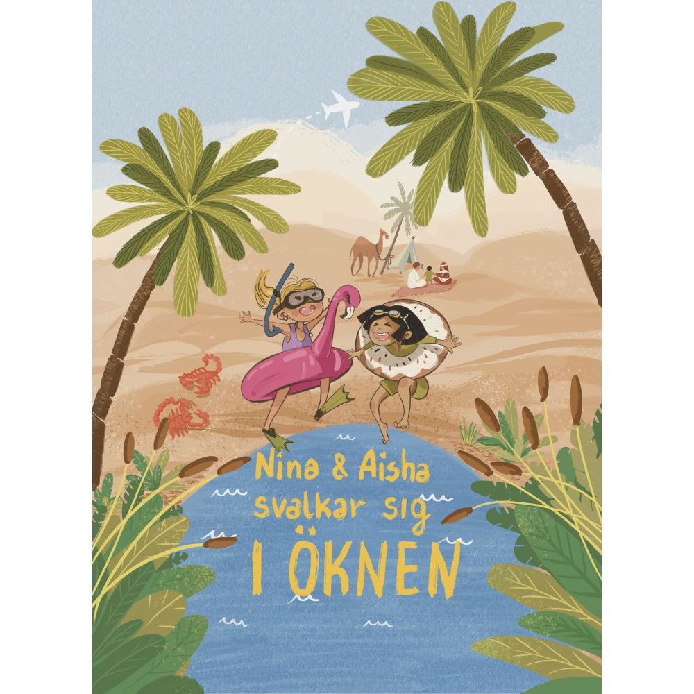 Produktbild för Nina & Aisha svalkar sig i öknen (bok, kartonnage)