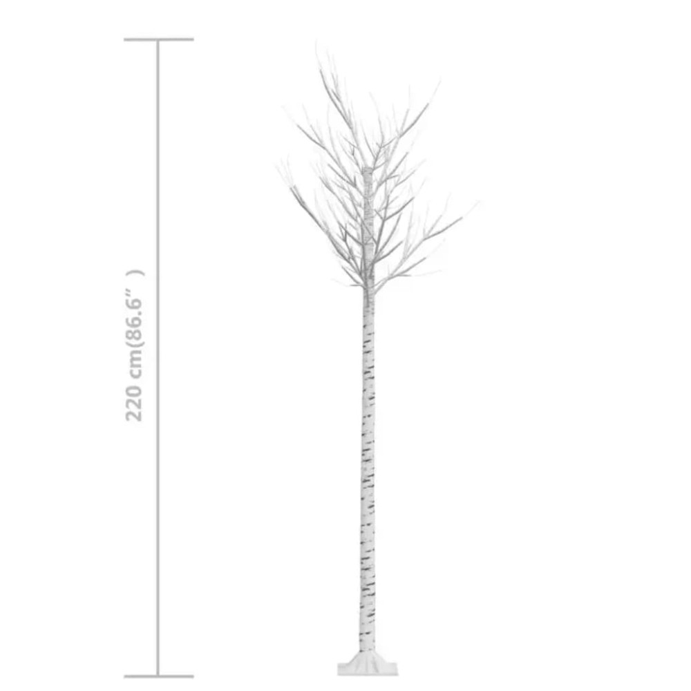 Produktbild för Plastgran 220 LED 2,2 m pil varmvitt ljus inomhus/utomhus