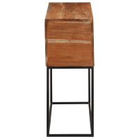 Produktbild för Konsolbord 110x30x75 cm massivt akaciaträ och järn