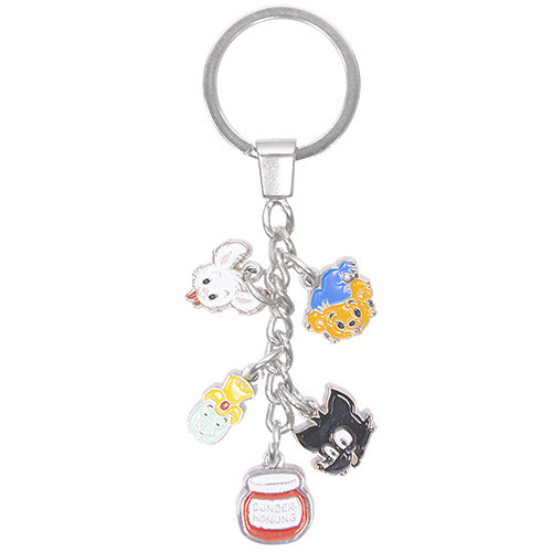 Nordic Souvenir Nyckelring Bamse, Skalman, L Skutt, Vargen, metall 70 mm