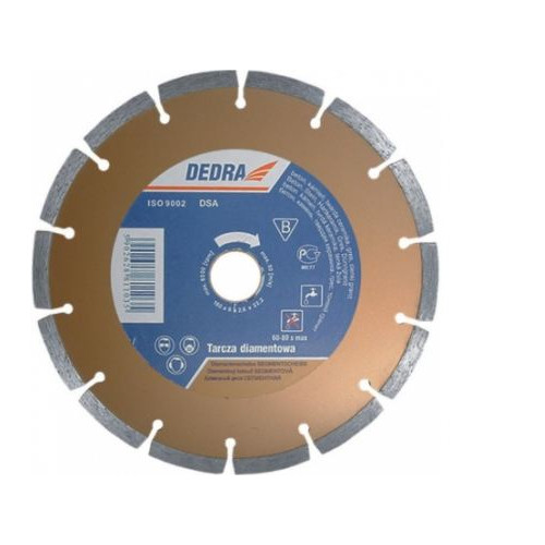 Dedra Dedra segmenterad diamantklinga för kapning 230 mm 22,2 mm H...