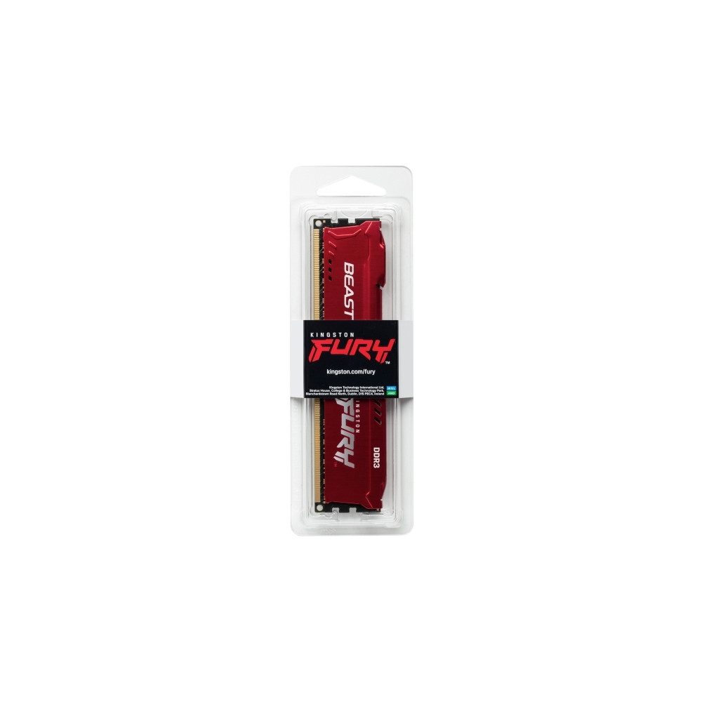 Produktbild för Kingston FURY Beast - DDR3 - modul - 8 GB - DIMM 240-pin - 1866 MHz / PC3-14900 - ej buffrad